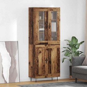 Highboard Παλιό Ξύλο 69,5 x 34 x 90 εκ. Επεξεργασμένο ξύλο