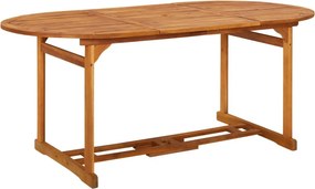 vidaXL Σετ Τραπεζαρίας Κήπου 9 Τεμαχίων 180x90x75 εκ. Μασίφ Ακακία