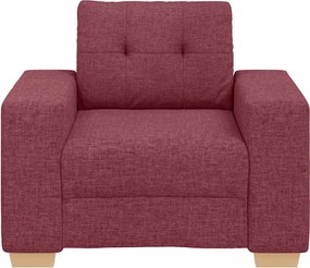 vidaXL Πολυθρόνα-Καναπέ Κόκκινη 100 x 78 x 80 εκ. από Ύφασμα