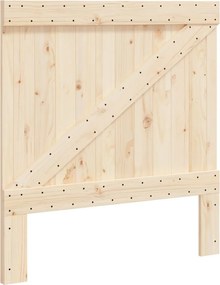 vidaXL Κεφαλάρι 100 x 104 εκ. από Μασίφ Ξύλο Πεύκου