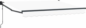 vidaXL Ηλεκτρικό Αναδιπλούμενο Σκίαστρο Λευκός 2,5 x 2 m