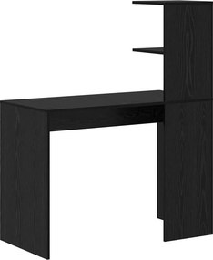 vidaXL Γραφείο Μαύρη Οξυά 102 x 50 x 124 cm Επεξεργασμένο Ξύλο