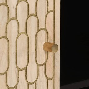 vidaXL Βοηθητικό Ντουλάπι 90 x 33 x 75 εκ. από Μασίφ Ξύλο Μάνγκο