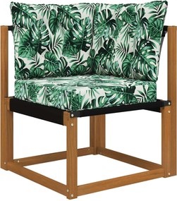 vidaXL Μαξιλάρι Καναπέ Εξωτερικού Χώρου 3 pcs Σχέδιο Φύλλου