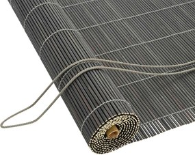 vidaXL Ρόλερ (στόρι) Γκρι 100 x 160 cm Μπαμπού