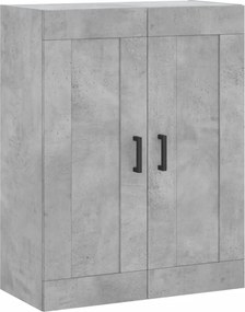 vidaXL Ντουλάπι Γκρι Σκυροδέματος 69,5x34x180 εκ. Επεξεργασμένο Ξύλο