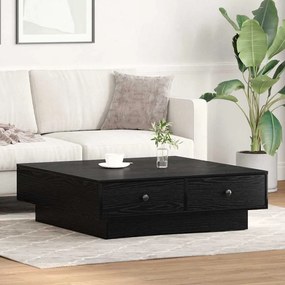 vidaXL Τραπεζάκι σαλονιού Μαύρη δρυς 90 x 90 x 28 cm