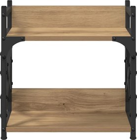 vidaXL Σταντ Εκτυπωτή Artisan Oak 40 x 20 x 40 εκ Επεξεργασμένο ξύλο