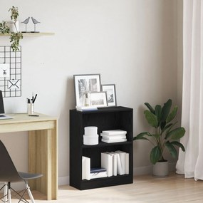 VidaXL Βιβλιοθήκη Μαύρη 60x24x76 εκ Επεξεργασμένο Ξύλο