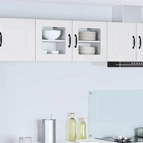vidaXL Ραφιέρα τοίχου PORTO 2 pcs Υψηλής γυαλάδας λευκό