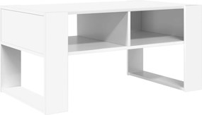 vidaXL Τραπεζάκι σαλονιού Λευκό 92 x 53 x 45 εκ. Επεξεργασμένο ξύλο