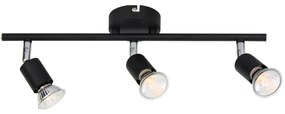 Σποτ Τρίφωτο Aca Trinity MC634BK3 Black Matt