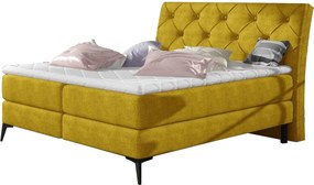 Επενδυμένο κρεβάτι Cambodia με στρώμα και ανώστρωμα-Kitrino-160 x 200