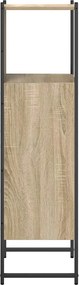 vidaXL Ντουλάπι Μπάνιου Μπεζ 33 x 33 x 120,5 εκ. Επεξεργασμένο ξύλο