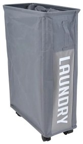 Καλάθι Απλύτων 805075 40Lt 19x39x60cm Grey Ankor Fabric