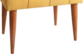 Πουφ Σκαμπό Κίτρινο NEW COOL 40x58x45