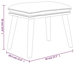 ΥΠΟΠΟΔΙΟ ΜΑΥΡΟ 45X29,5X35 ΕΚ. ΎΦΑΣΜΑ &amp; ΣΥΝΘΕΤΙΚΟ ΔΕΡΜΑ 341485