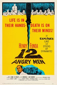 Εκτύπωση έργου τέχνης 12 Angry Men (Vintage Cinema / Retro Movie Theatre Poster / Iconic Film Advert), (26.7 x 40 cm)