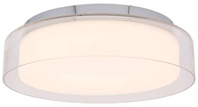 Φωτιστικό Οροφής - Πλαφονιέρα Pan M 8174 17W Led Φ35cm Chrome Nowodvorski Μέταλλο,Πλαστικό