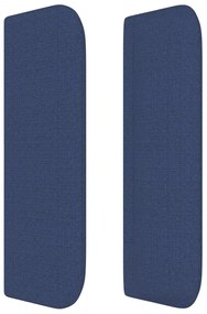 Κεφαλάρι με Πτερύγια Μπλε 203x16x78/88 εκ. Υφασμάτινο 3118936