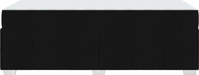 vidaXL Σκελετός Κρεβατιού με στρώμα Μαύρο 90 x 200 cm ύφασμα