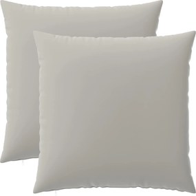 vidaXL Κάλυμμα Μαξιλαριού 2 pcs HEERLEN Γκρι 65 x 65 εκ. Πολυεστέρας