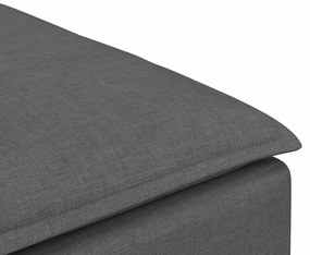 vidaXL Υποπόδιο Καναπέ Σκούρο Γκρι 100 x 100 x 48 εκ.