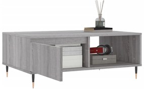vidaXL Τραπεζάκι Σαλονιού Γκρι Sonoma 90x60x35 εκ. Επεξεργασμένο Ξύλο