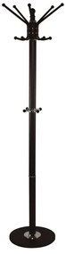 PROMO Καλόγερος Μέταλλο Βαφή Καρυδί  Φ36cm H.172cm [-Καρυδί-, -Μαύρο-] [-Μάρμαρο - Τεχνομάρμαρο-, -Μέταλλο-] ΕΜ181,1