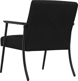 vidaXL Πολυθρόνα Μαύρο 59 x 75 x 78 εκ Βελούδο