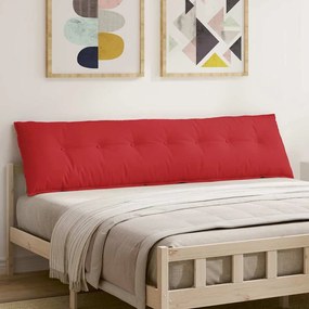 vidaXL Μαξιλάρι Πλάτης Κόκκινο 200 x 19 x 50 εκ ύφασμα