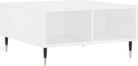 vidaXL Τραπεζάκι Σαλονιού Λευκό 60 x 60 x 30 εκ. Επεξεργασμένο Ξύλο