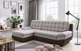 Γωνιακός καναπές κρεβάτι Rafaelo, μπεζ 273x92x165cm Αριστερή γωνία – SOU-TED-001