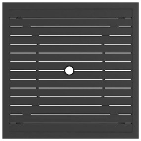 vidaXL Τραπέζι Κήπου Ανθρακί 81,5 x 81,5 x 72 εκ. Ατσάλινο