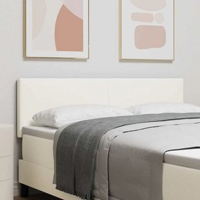 vidaXL Κεφαλάρι Κρεμ 160 cm Υφασμάτινο Κορντουρά
