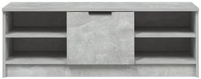 vidaXL Έπιπλο Τηλεόρασης Γκρι Σκυροδέματος 102x35,5x36,5εκ. Επεξ. Ξύλο