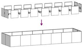 ΖΑΡΝΤΙΝΙΕΡΑ 280X80X40 ΕΚ. ΑΠΟ ΑΝΟΞΕΙΔΩΤΟ ΑΤΣΑΛΙ 860763