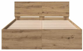 vidaXL Σκελετός Κρεβατιού Artisan Oak 120 x 190 cm Επεξεργασμένο ξύλο