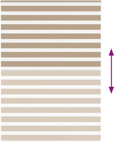 vidaXL Ζέβρα τυφλή 165x230 cm Πλάτος υφάσματος 160,9 εκ. Πολυεστέρας