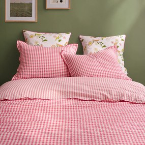 Μαξιλαροθήκη βαμβακερή seersucker, COTTAGE FRAMBOISE