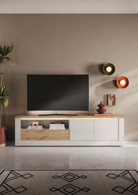 Έπιπλο Τηλεόρασης Ανθρακί Οξειδωμένο 121x43x57