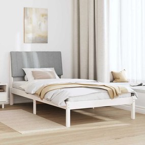 vidaXL Σκελετός Κρεβατιού Λευκό 100 x 200 cm Στερεά ξυλεία πεύκου