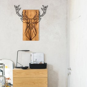 Decorative Wooden Wall Accessory Deer Black
Walnut