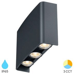 Φωτιστικό Επίτοιχο Braytron BG38-03382 Γκρι (Grey) CCT3