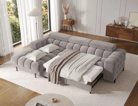 Γωνιακός καναπές Freyia-Gkri-Αριστερή - 285.00Χ181.00Χ93.00cm