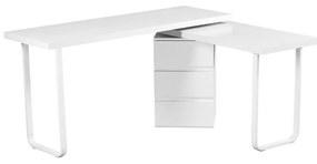 Γραφείο DKD Home Decor 150 x 120 x 75 cm Φυσικό Μέταλλο Λευκό Ξύλο MDF