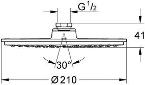 Κεφαλή ντουζ Grohe Rainshower-Διάμετρος 31 εκ.
