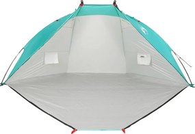 vidaXL Σκηνή Παραλίας Πράσινο Θάλασσας 268x223x125εκ. Πολυεστέρας 185T