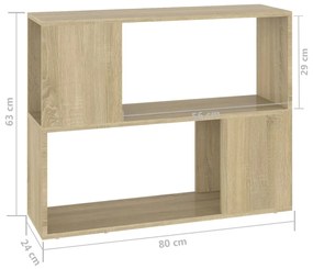 Έπιπλο Τηλεόρασης Sonoma Δρυς 80 x 24 x 63 εκ. από Μοριοσανίδα 809119