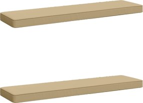 vidaXL Μαξιλάρια Πάγκου 2 Τεμαχίων VUGHT 2 pcs 100% Πολυεστέρας Μπεζ
